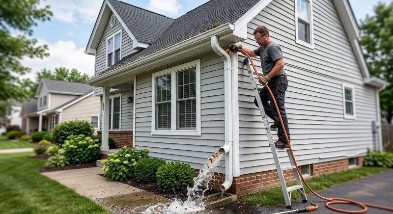Downspout Blockage Removal in Bergen County, NJ