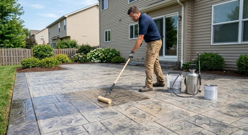 Porch Concrete Sealing in Tacoma, WA