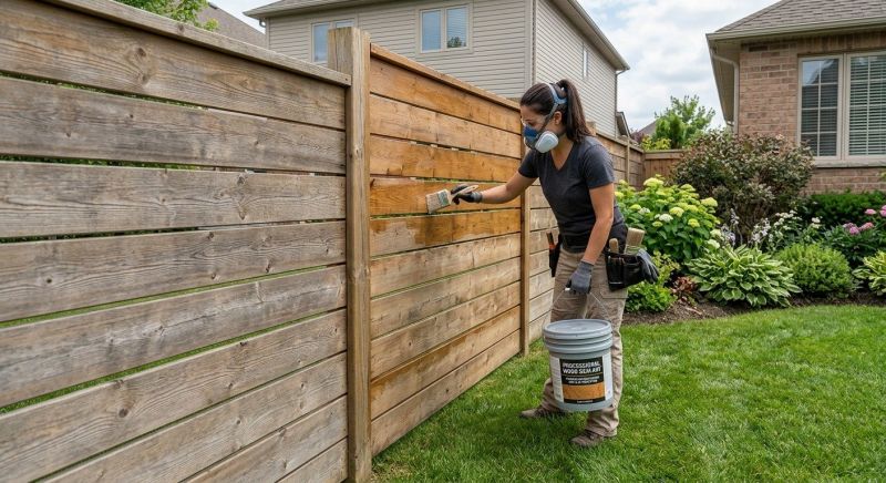 Cedar Fence Sealing in Gig Harbor, WA