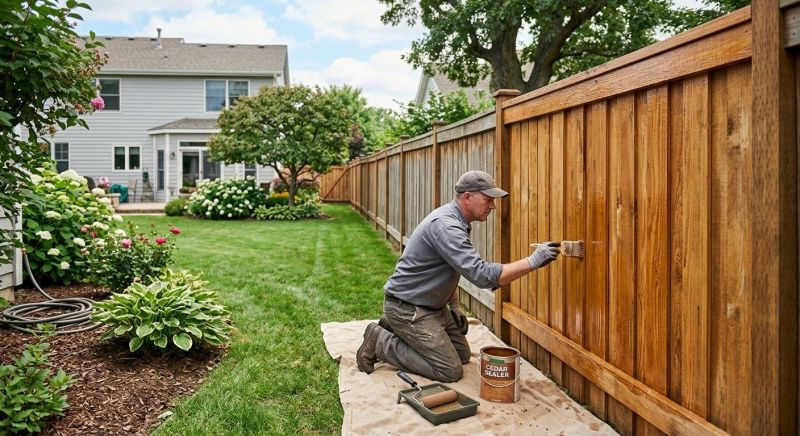 Cedar Fence Sealing in Kansas City, KS