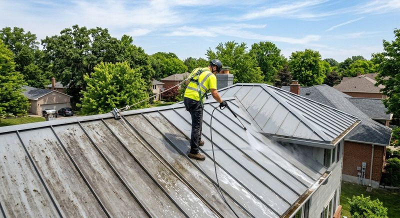 Garage Roof Power Washing in Vancouver, WA