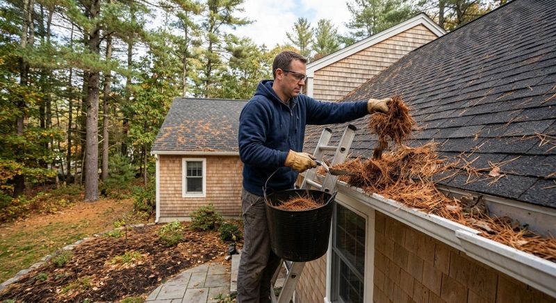 Gutter Pine Needle Removal in Longmont, CO