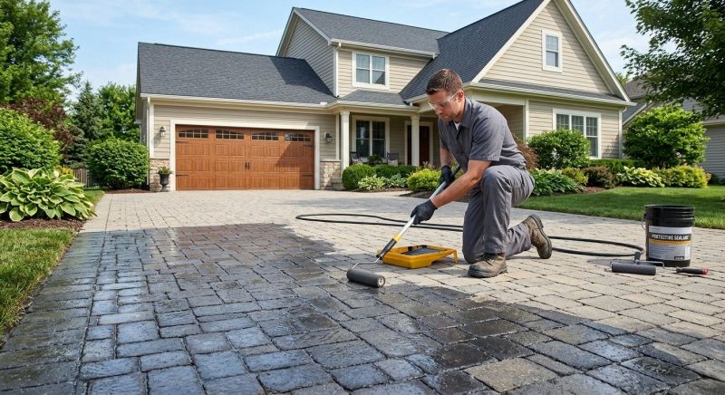 Paver Driveway Sealing in Puyallup, WA