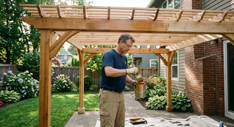 Pergola Sealing in Kansas City, KS