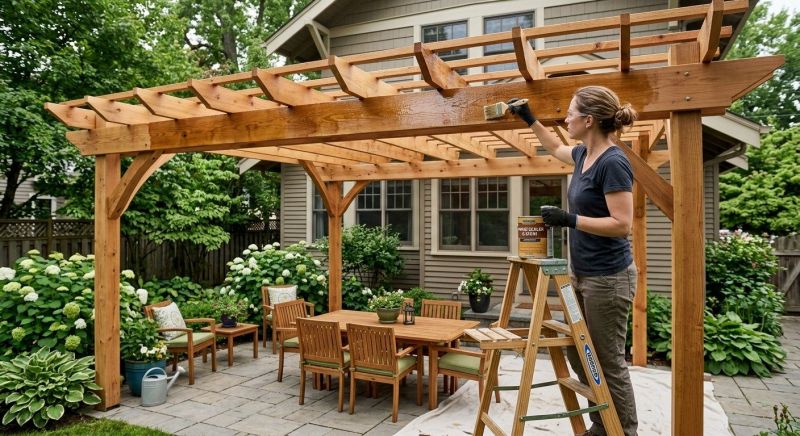 Pergola Sealing in Kansas City, KS