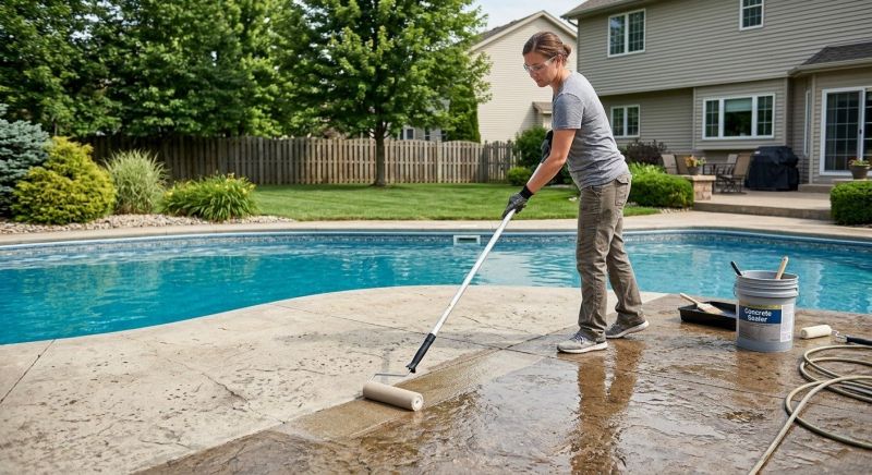 Pool Patio Sealing in Puyallup, WA