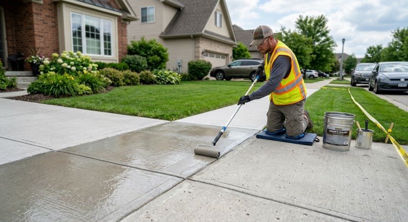 Sidewalk Concrete Sealing in Renton, WA